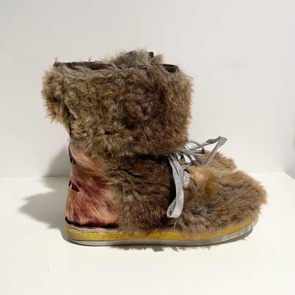 Irregular Choice x Star Wars Chewbacca Fur Boots Rare - Picture 2 of 10